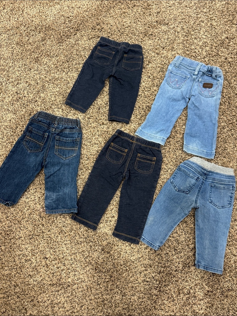 Kids Denim & Knit Jeans Multipack - Blue and Dark Blue - Picture 2 of 2